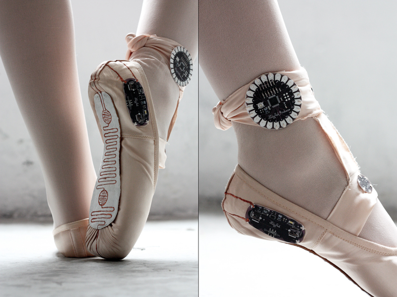 Ballet Slippers That Make Drawings from the Dancer’s Movements
